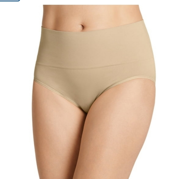 Jockey 2 Pair 3X Shapewear Briefs Beige Slimming New - Picture 3 of 10